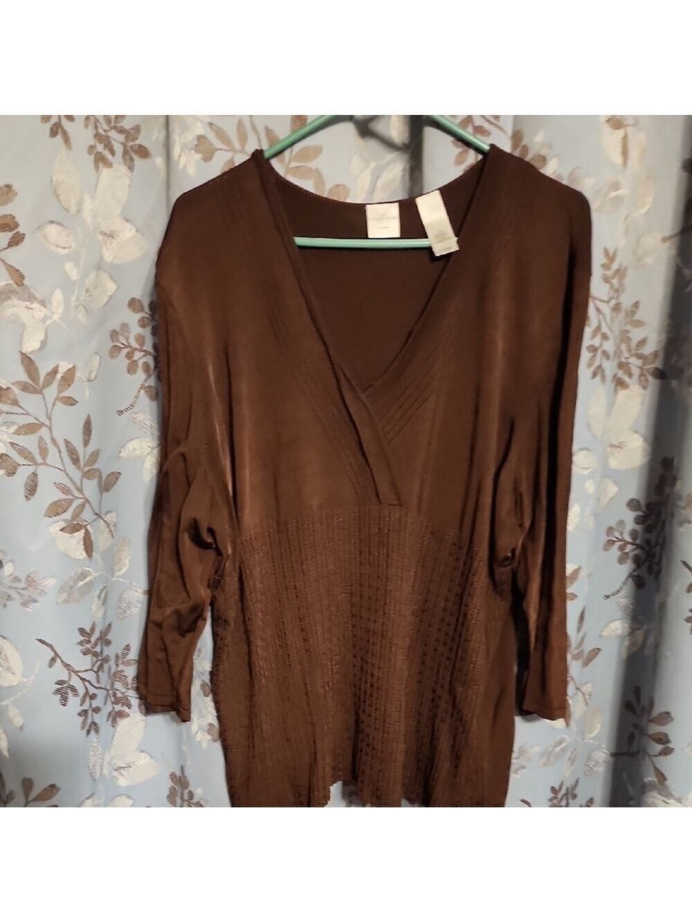 Emma James Brown V-Neck Top